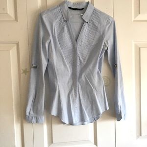 Zara Basic Textured Cotton Shirt/Blouse